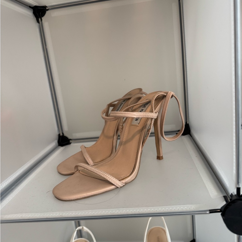 Steve Madden Nude Strappy Heels